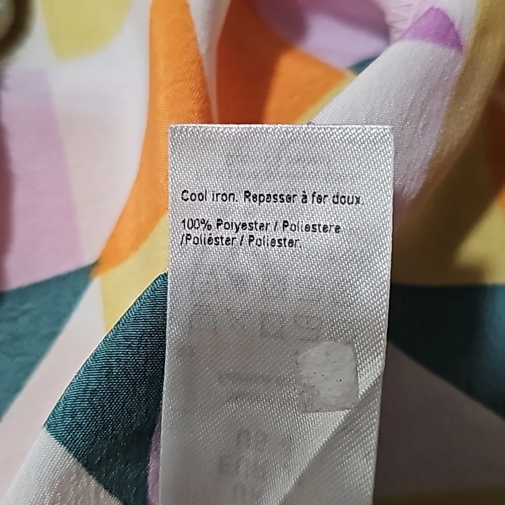 River Island Peace & Heart Print Button Down Dress Size 4 - Picture 9 of 9